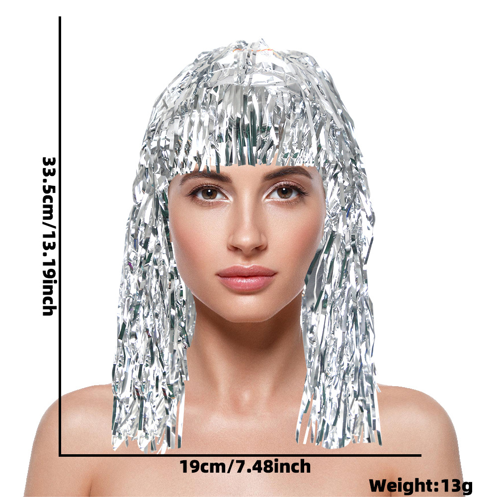 Cosplay Disco Wig Foil Tinsel  - Tinsel Garland Decoration avaliação e preço