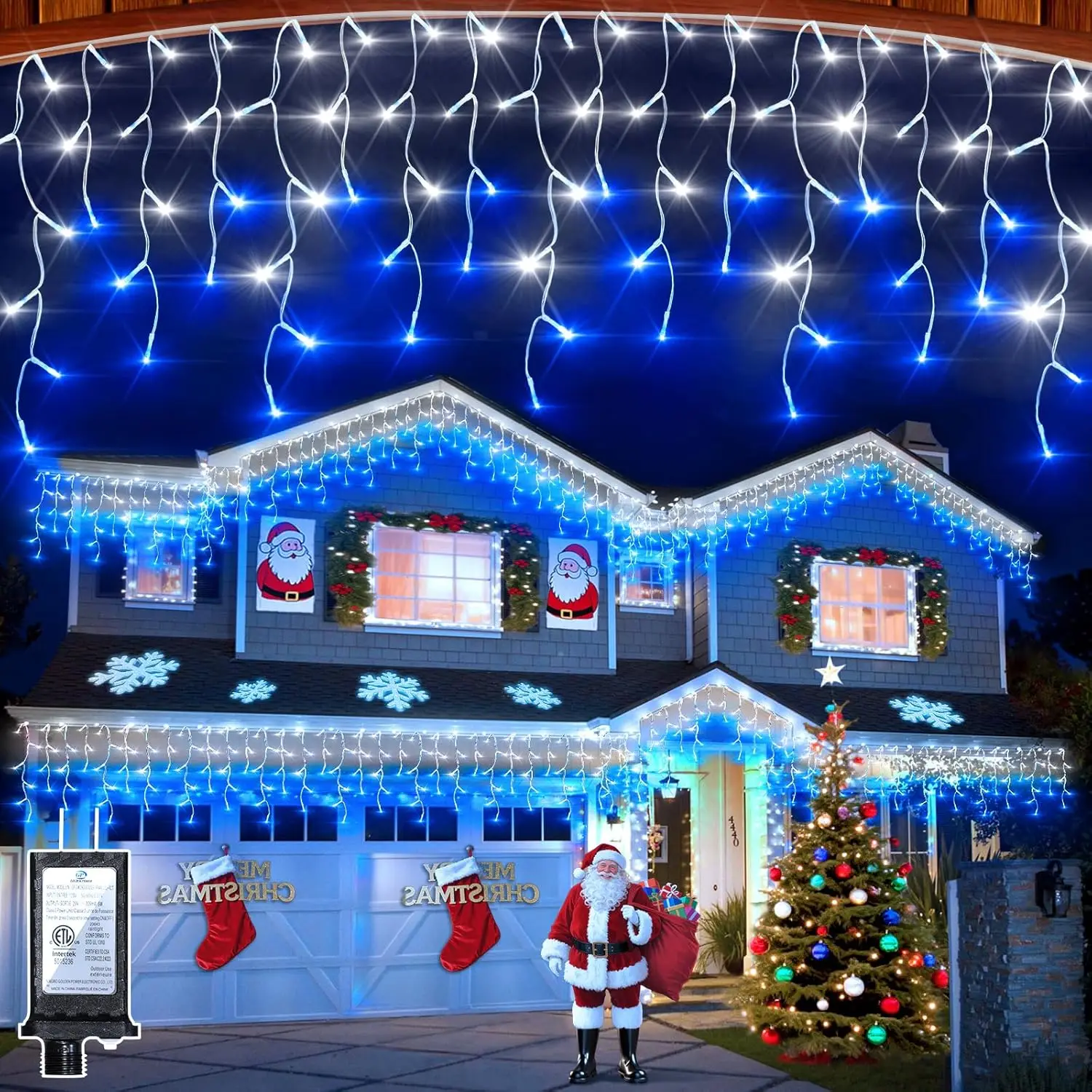 50ft 504 LED Icicle Lights, 12 - Led Fairy String Lights avaliação e preço