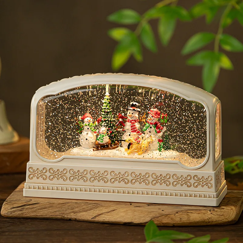 Rectangular Resin Snow Globe M - Snow Globe Musical avaliação e preço