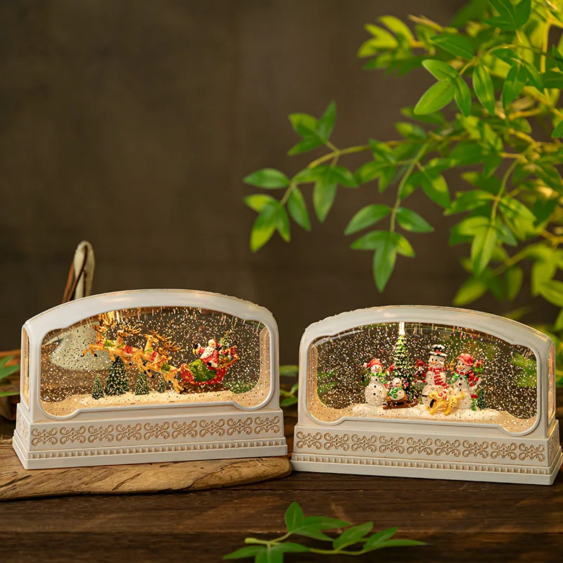 Rectangular Resin Snow Globe M - Snow Globe Musical avaliação e preço