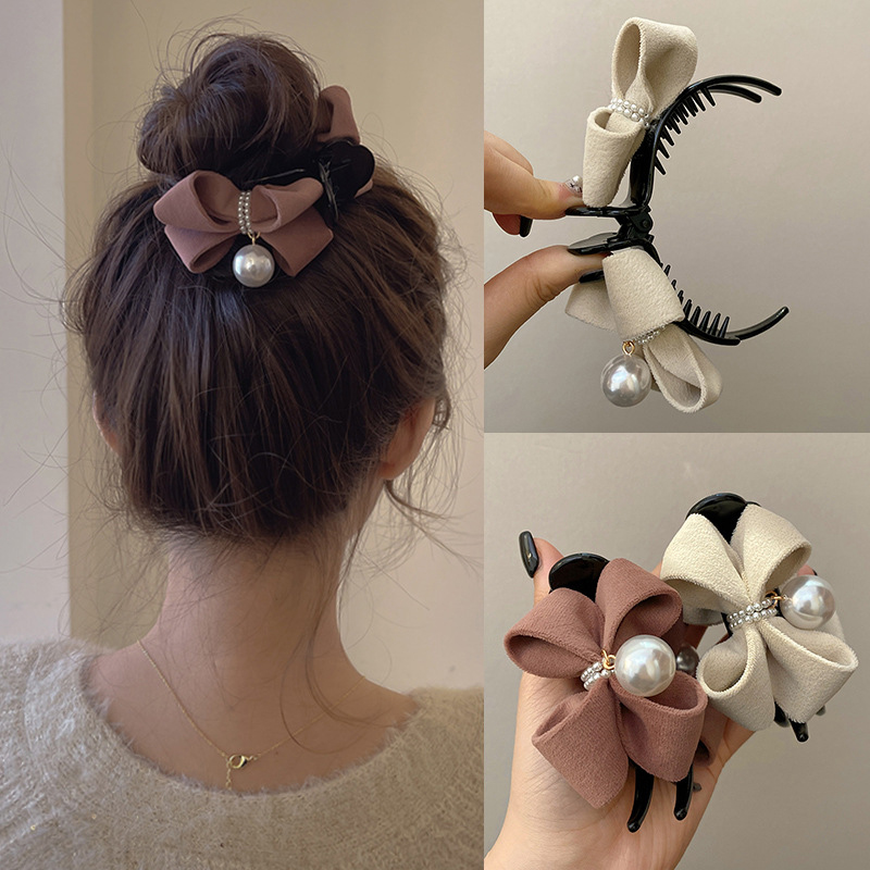 1PC Beautiful New Pearl Bow Ti - Ribbon Bow Gift avaliação e preço