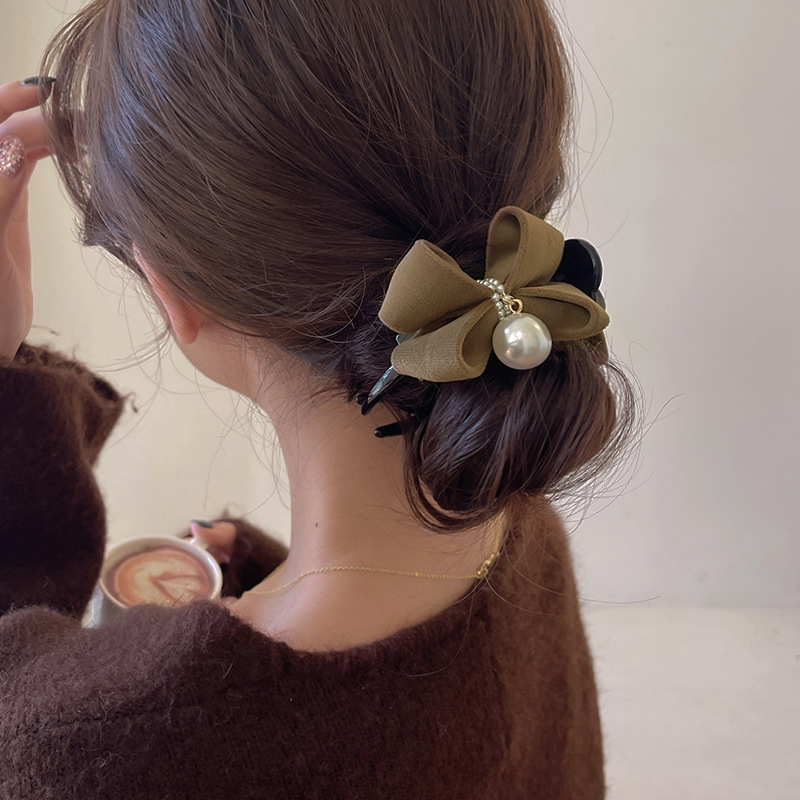 1PC Beautiful New Pearl Bow Ti - Ribbon Bow Gift avaliação e preço