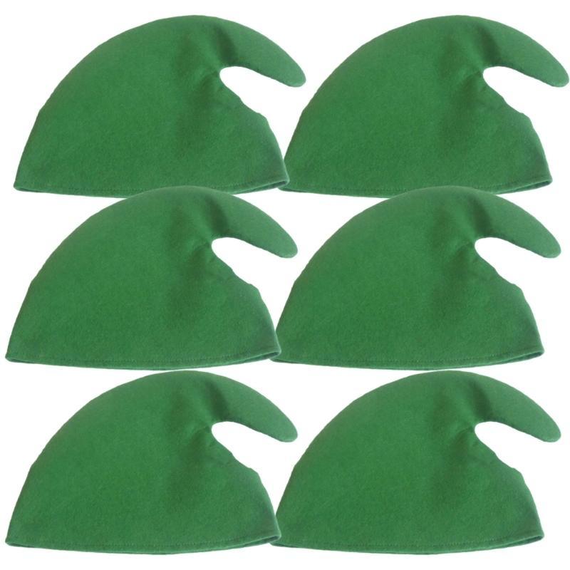 E8BD Pack of 6 Christmas Party - Elf Costume Christmas avaliação e preço