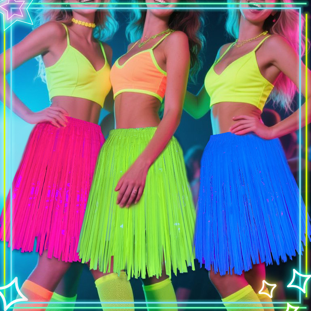 Neon Fluorescent Tinsel Skirt, - Tinsel Garland Decoration avaliação e preço