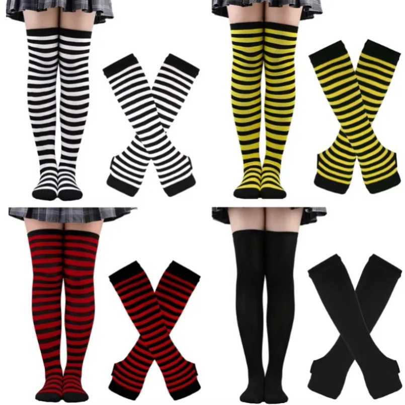 Women Thigh High Socks Arm Sle - Christmas Stocking Hanging avaliação e preço