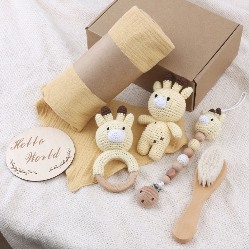 1 Set Baby Stuffed Animal Doll - Gift Box Wrap Set avaliação e preço