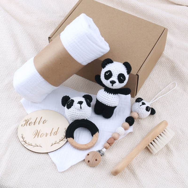 1 Set Baby Stuffed Animal Doll - Gift Box Wrap Set avaliação e preço