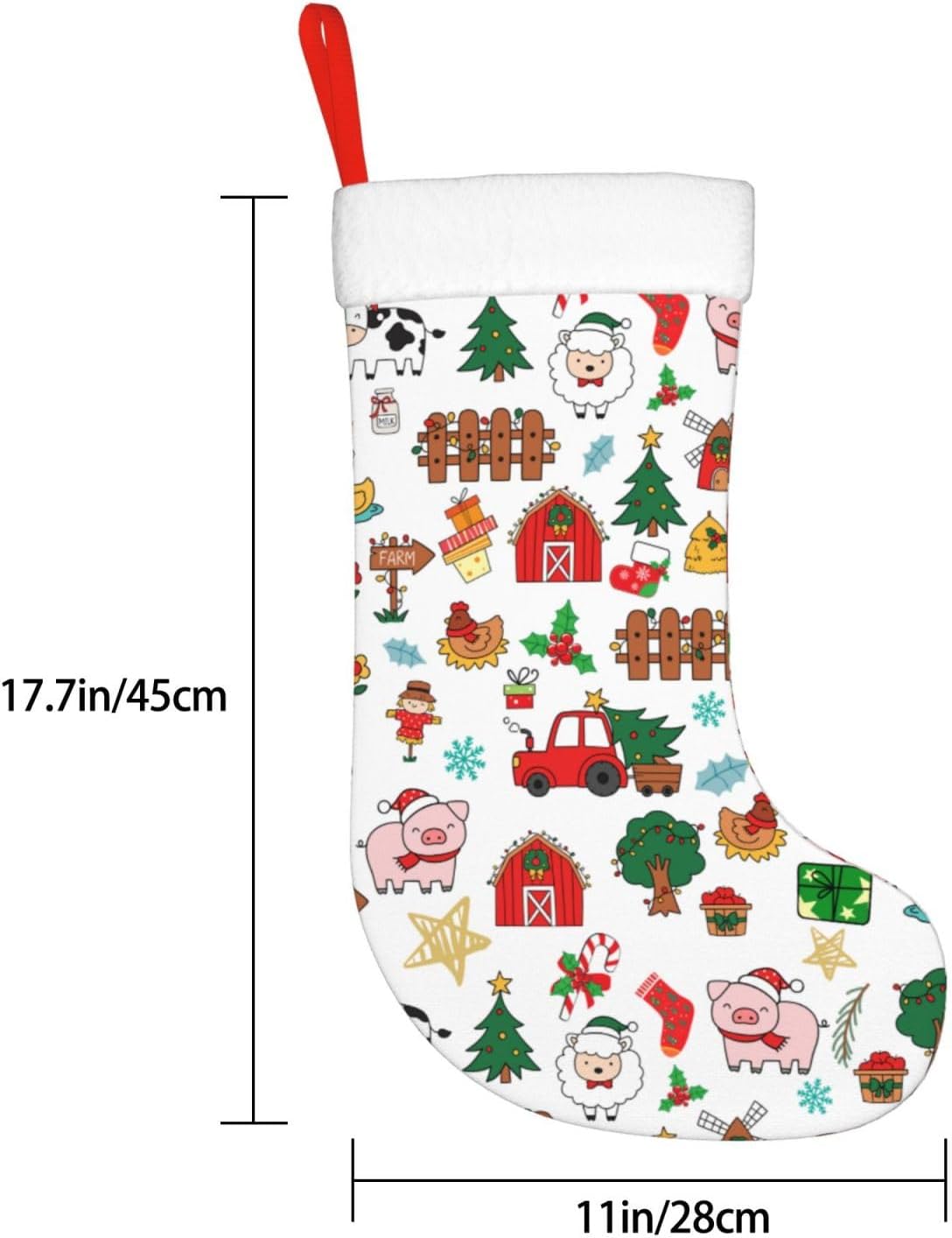 Farm Animals Christmas Stockin - Christmas Stocking Hanging avaliação e preço