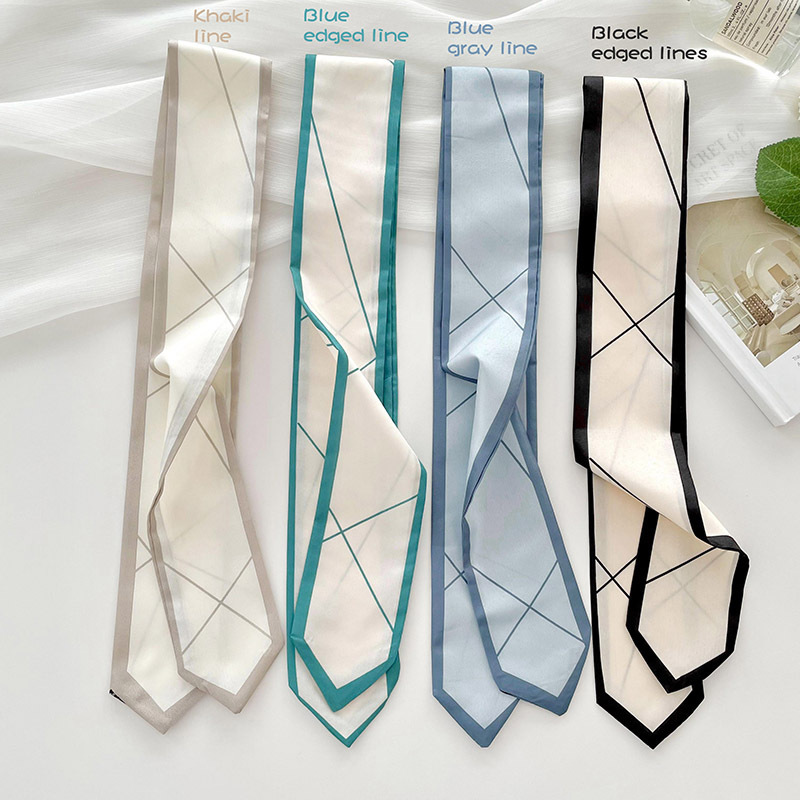 Versatile silk scarf, thin, lo - Ribbon Bow Gift avaliação e preço