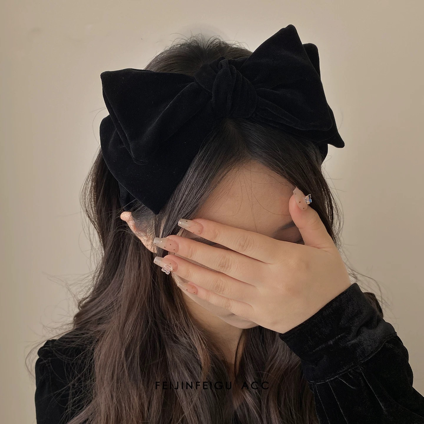 AWAYTR 1pc Large Velvet Bow Ha - Ribbon Bow Gift avaliação e preço