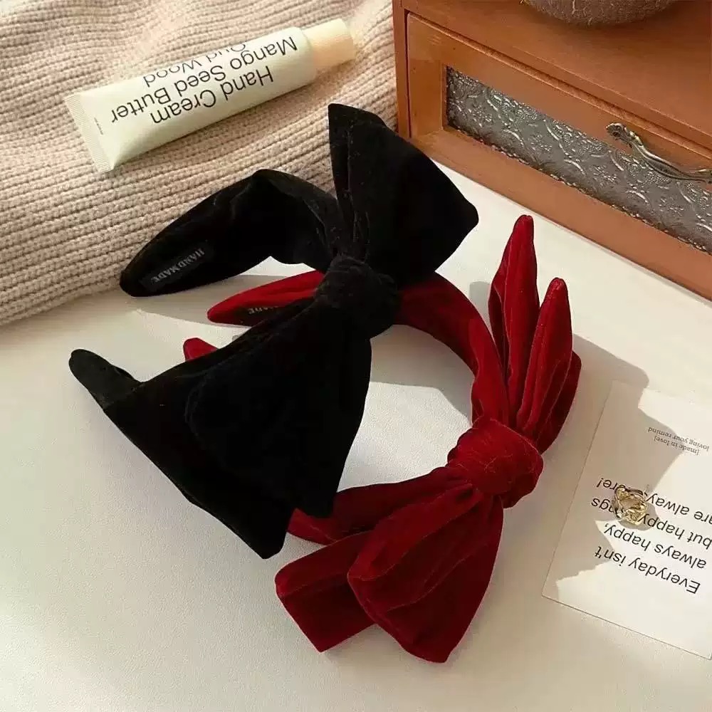 AWAYTR 1pc Large Velvet Bow Ha - Ribbon Bow Gift avaliação e preço