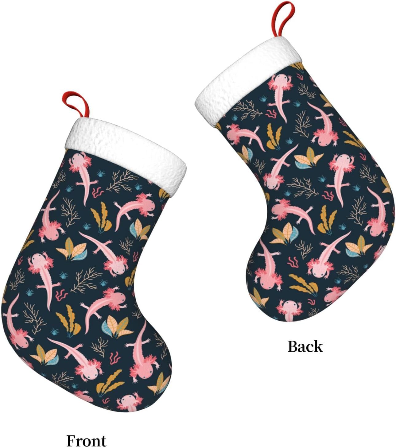 Cute Axolotl Christmas Stockin - Christmas Stocking Hanging avaliação e preço