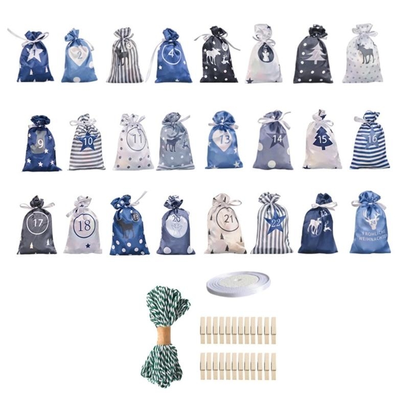 Christmas Advent Calendar Bags - Advent Calendar Gift avaliação e preço