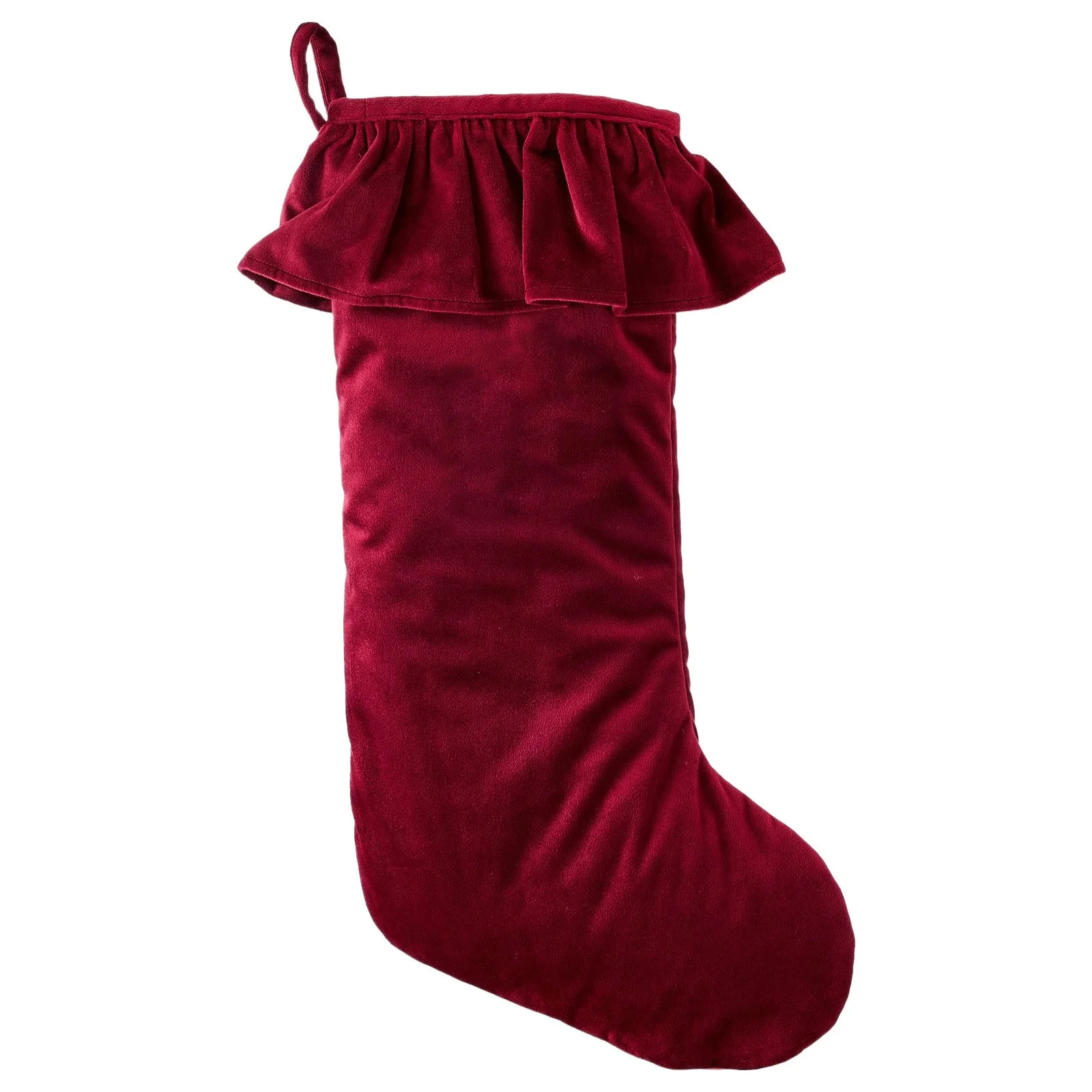 Velvet Christmas Stocking Holi - Christmas Stocking Hanging avaliação e preço