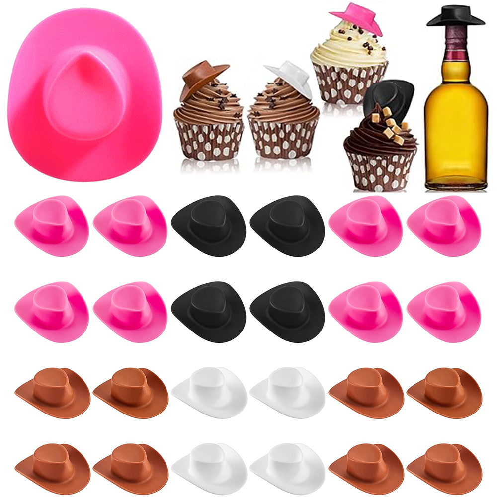 20Pcs Plastic Mini Western Cow - Santa Hat Plush avaliação e preço