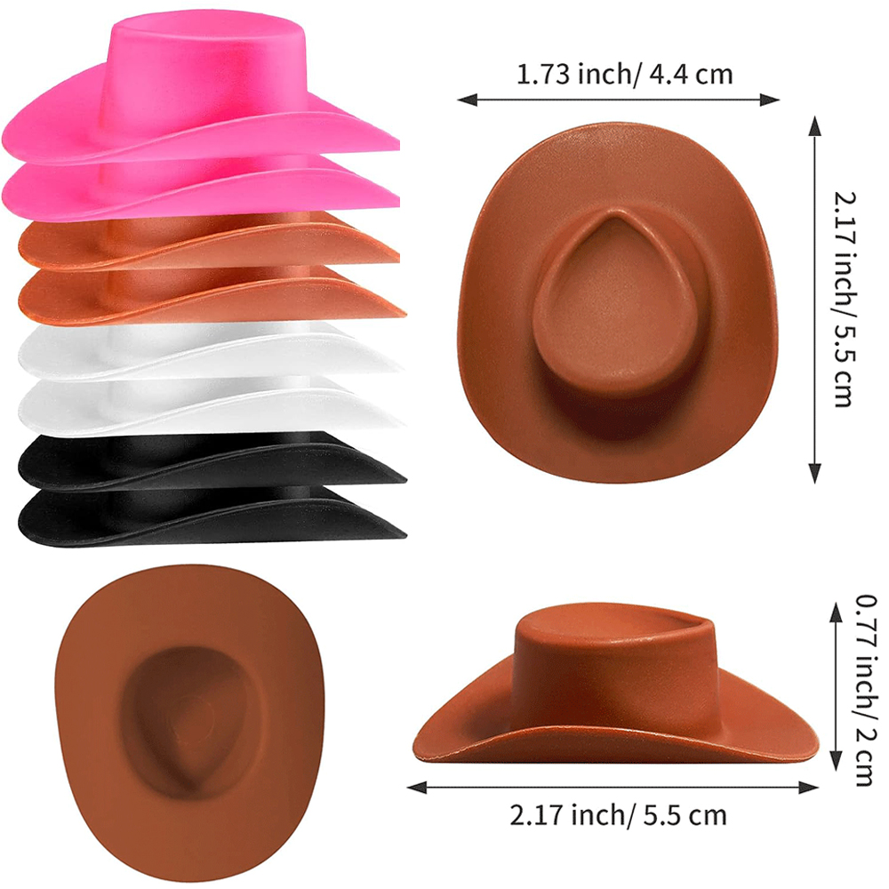 20Pcs Plastic Mini Western Cow - Santa Hat Plush avaliação e preço