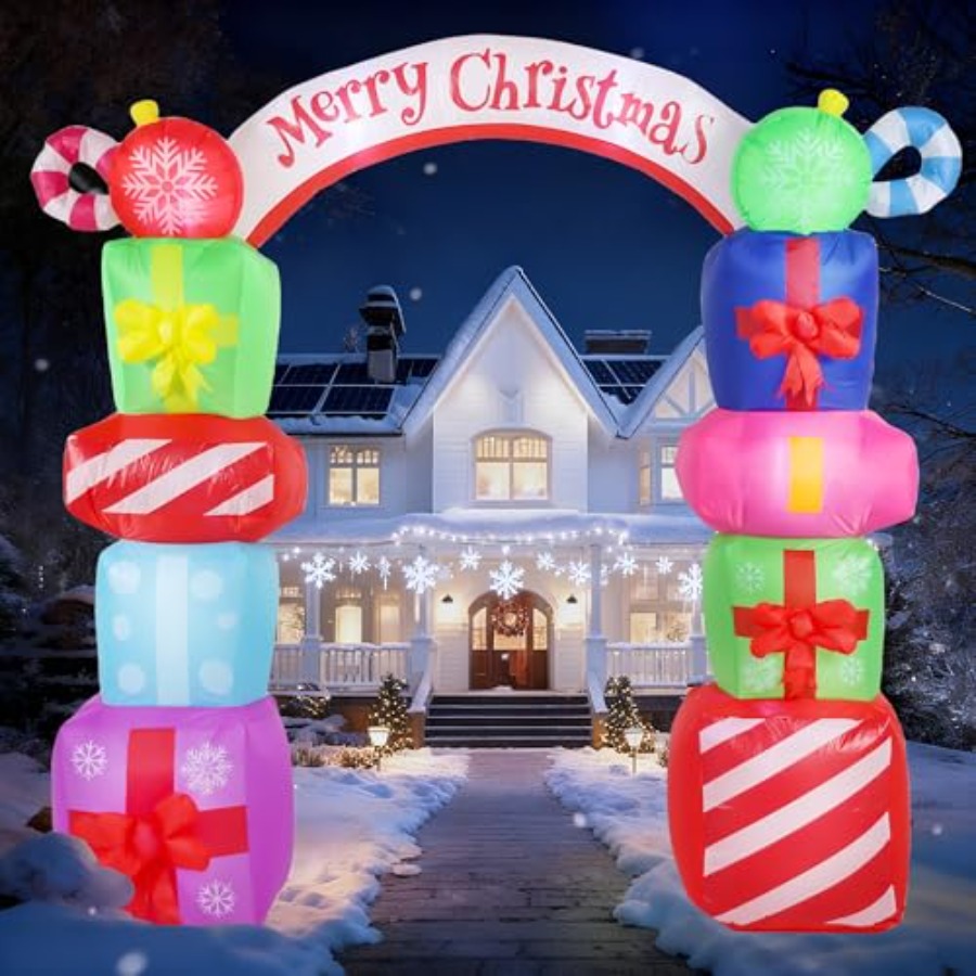 9FT Christmas Inflatables Deco - Christmas Lights Outdoor avaliação e preço