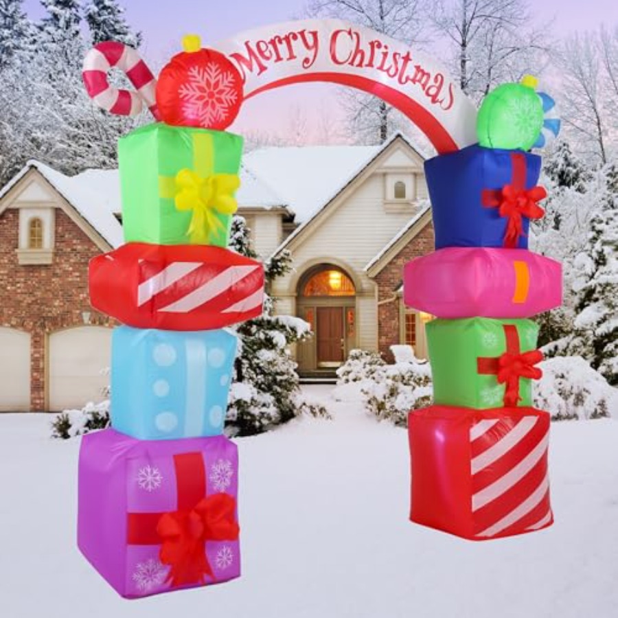 9FT Christmas Inflatables Deco - Christmas Lights Outdoor avaliação e preço
