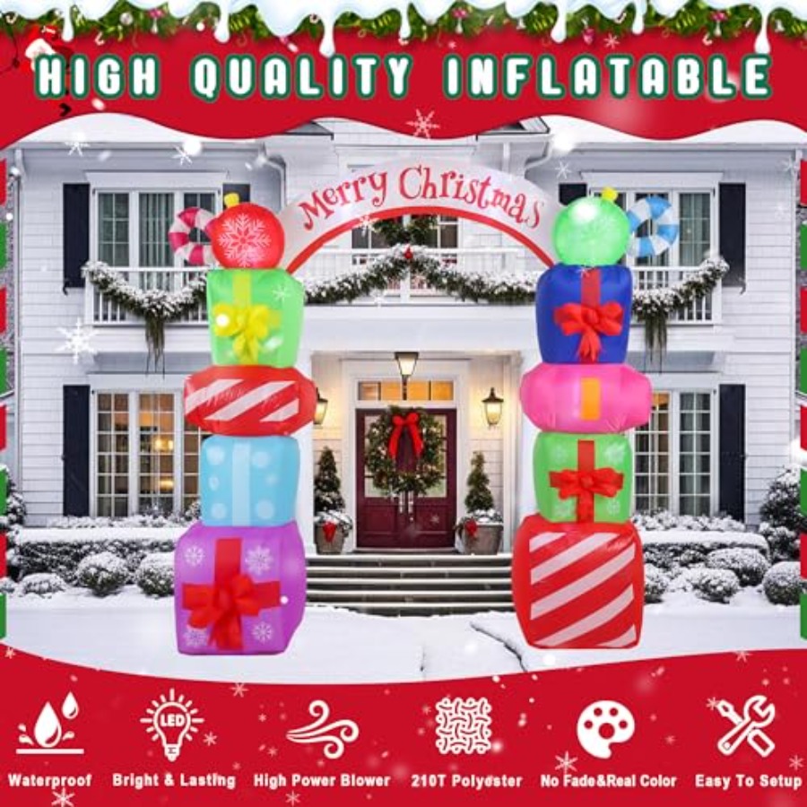 9FT Christmas Inflatables Deco - Christmas Lights Outdoor avaliação e preço