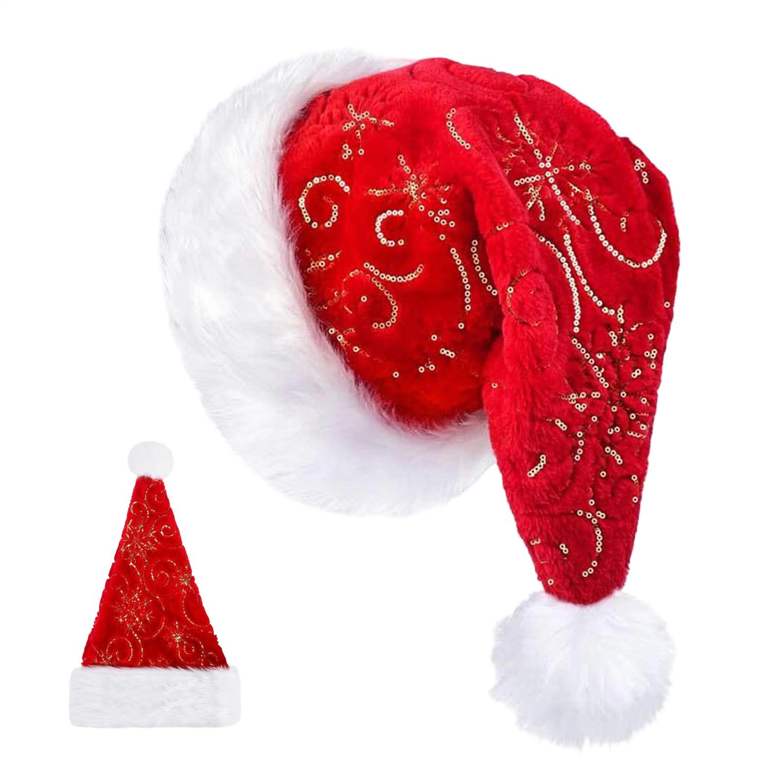 Plush Christmas Hat Portable W - Santa Hat Plush avaliação e preço