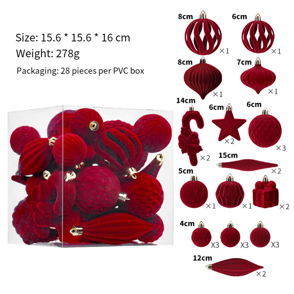  28PCS Christmas Balls Christ - Ornament Ball Set avaliação e preço