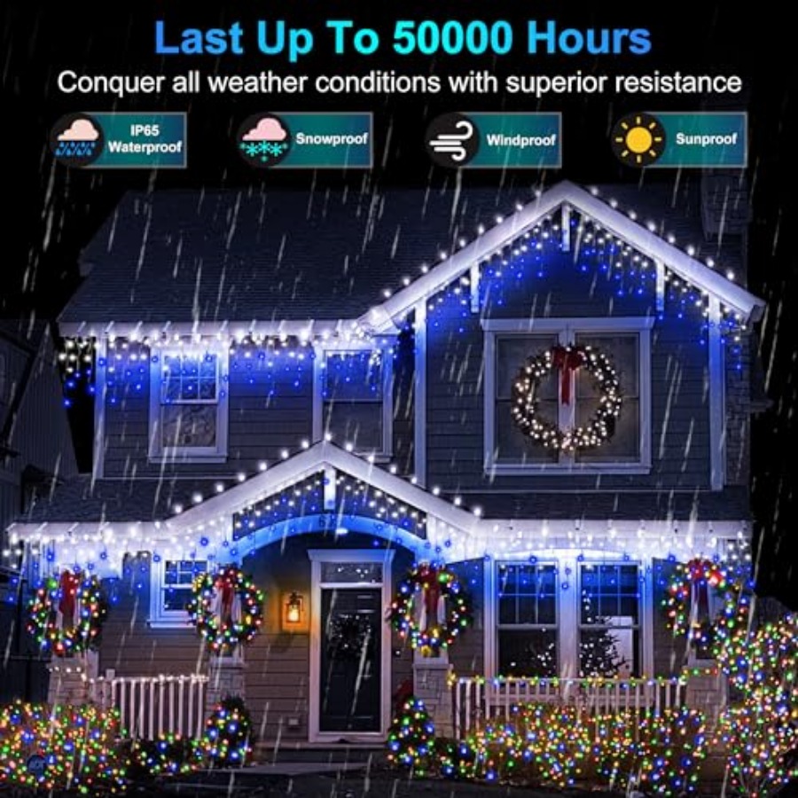 612 LED 60Feet Christmas Light - Christmas Lights Outdoor avaliação e preço