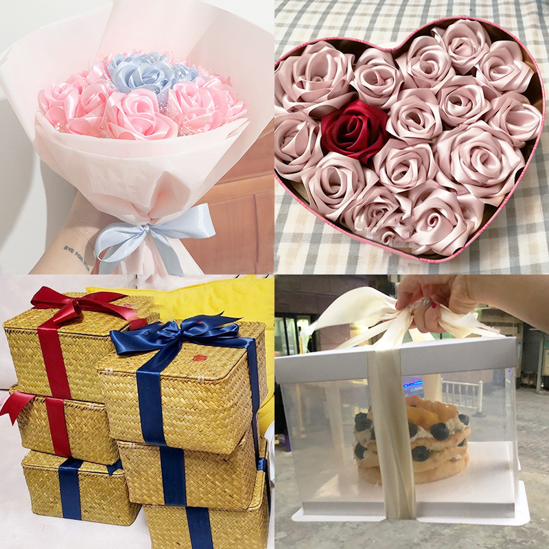 1Roll Satin Ribbon 4cm 25Yards - Ribbon Bow Gift avaliação e preço