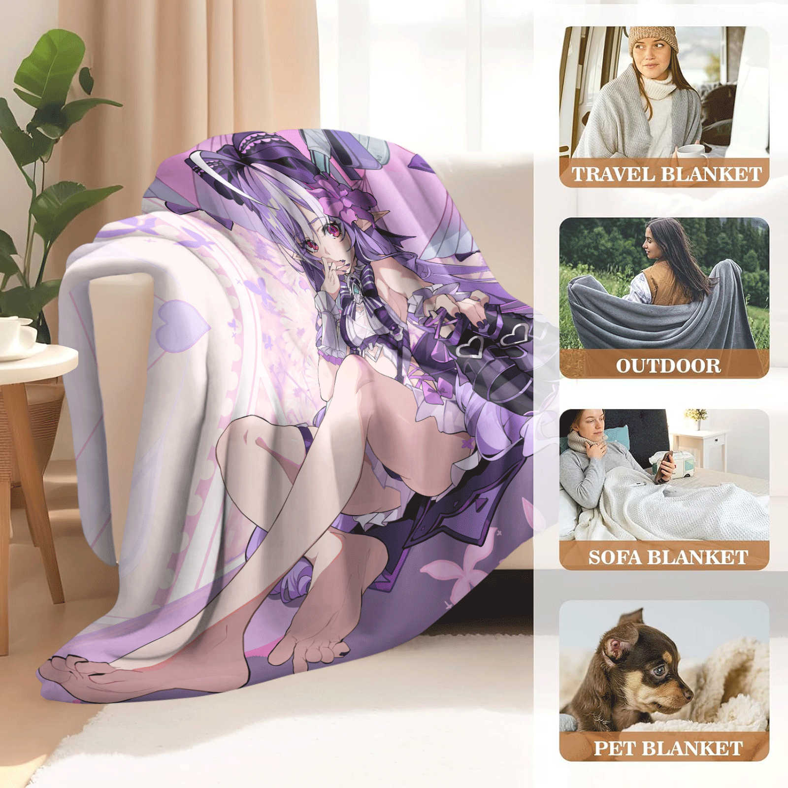 Cartoon Zenless Zone Zero  Fla - Christmas Throw Blanket avaliação e preço