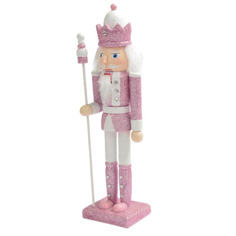 AT16 30cm Pink Wooden Nutcrack - Nutcracker Figurine avaliação e preço
