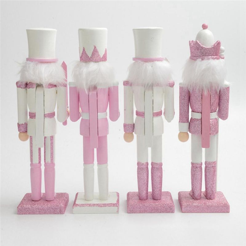 AT16 30cm Pink Wooden Nutcrack - Nutcracker Figurine avaliação e preço