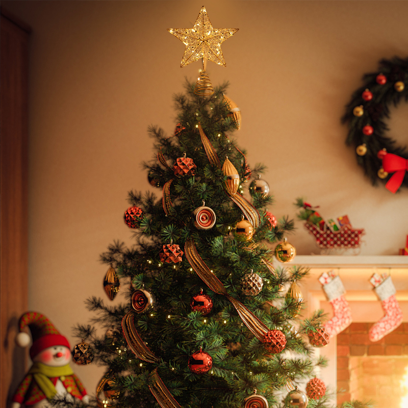 LED Christmas Tree Top Decorat - Star Tree Topper avaliação e preço