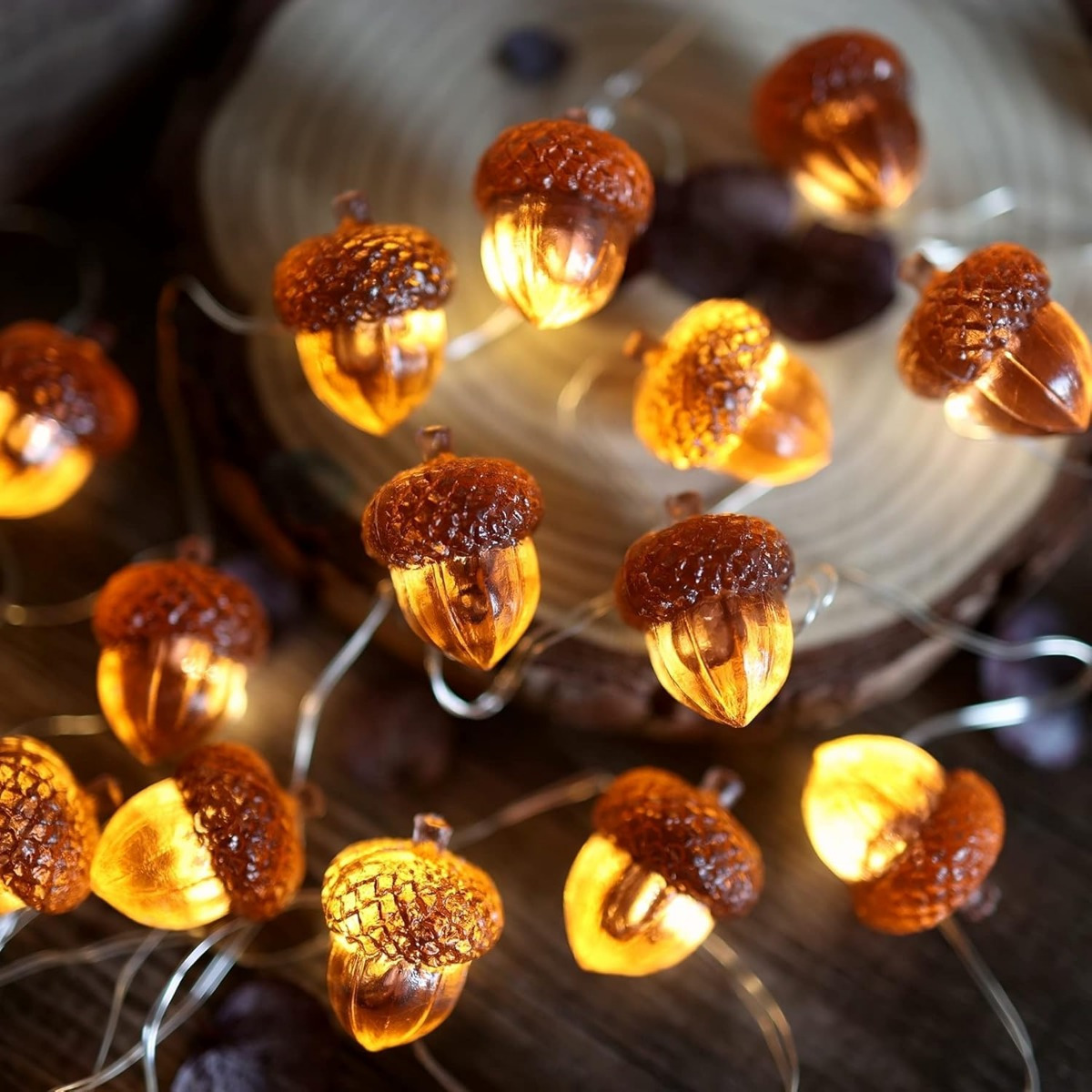 30 LEDs Acorn String Lights Th - Led Fairy String Lights avaliação e preço