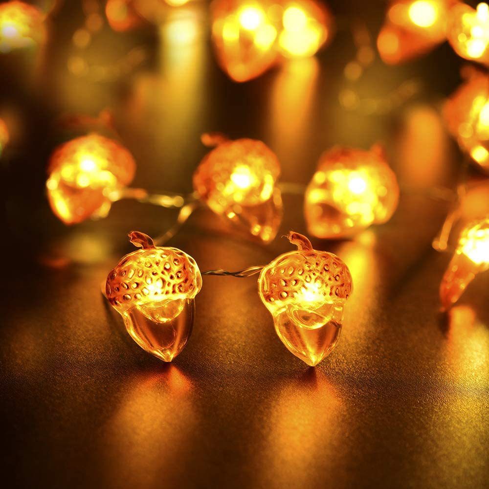 30 LEDs Acorn String Lights Th - Led Fairy String Lights avaliação e preço