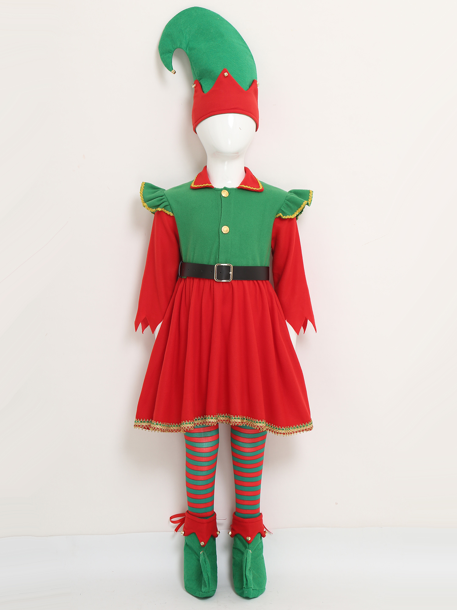 Elf Girl Christmas Costume San - Elf Costume Christmas avaliação e preço