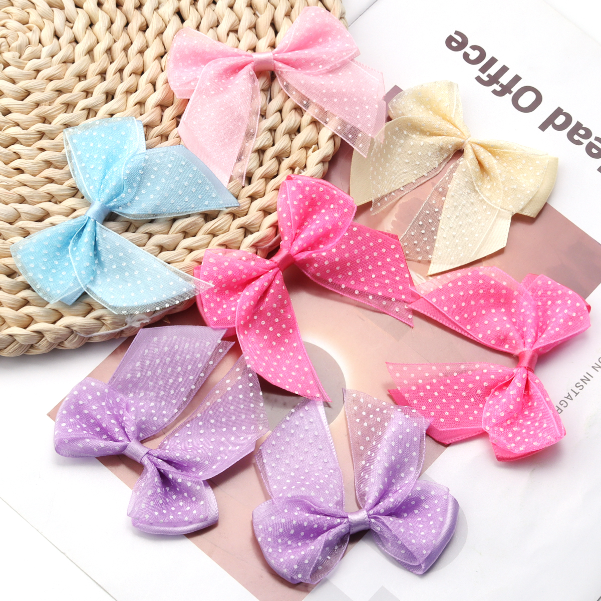 10Pcs/lot Satin Ribbon Bows Pr - Ribbon Bow Gift avaliação e preço