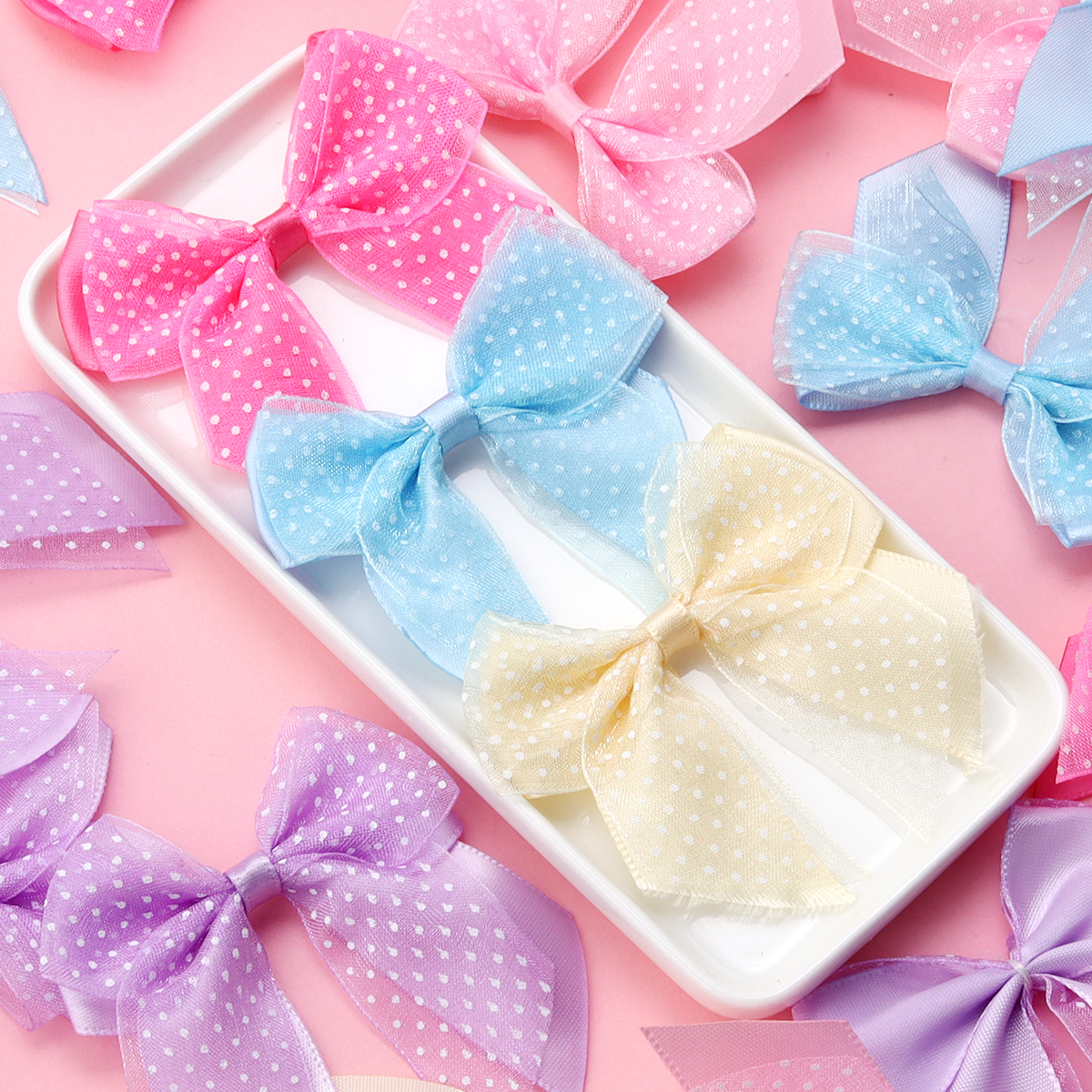10Pcs/lot Satin Ribbon Bows Pr - Ribbon Bow Gift avaliação e preço