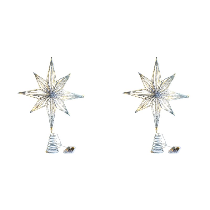 【LAST CHANCE】2X Christmas Tree - Star Tree Topper avaliação e preço