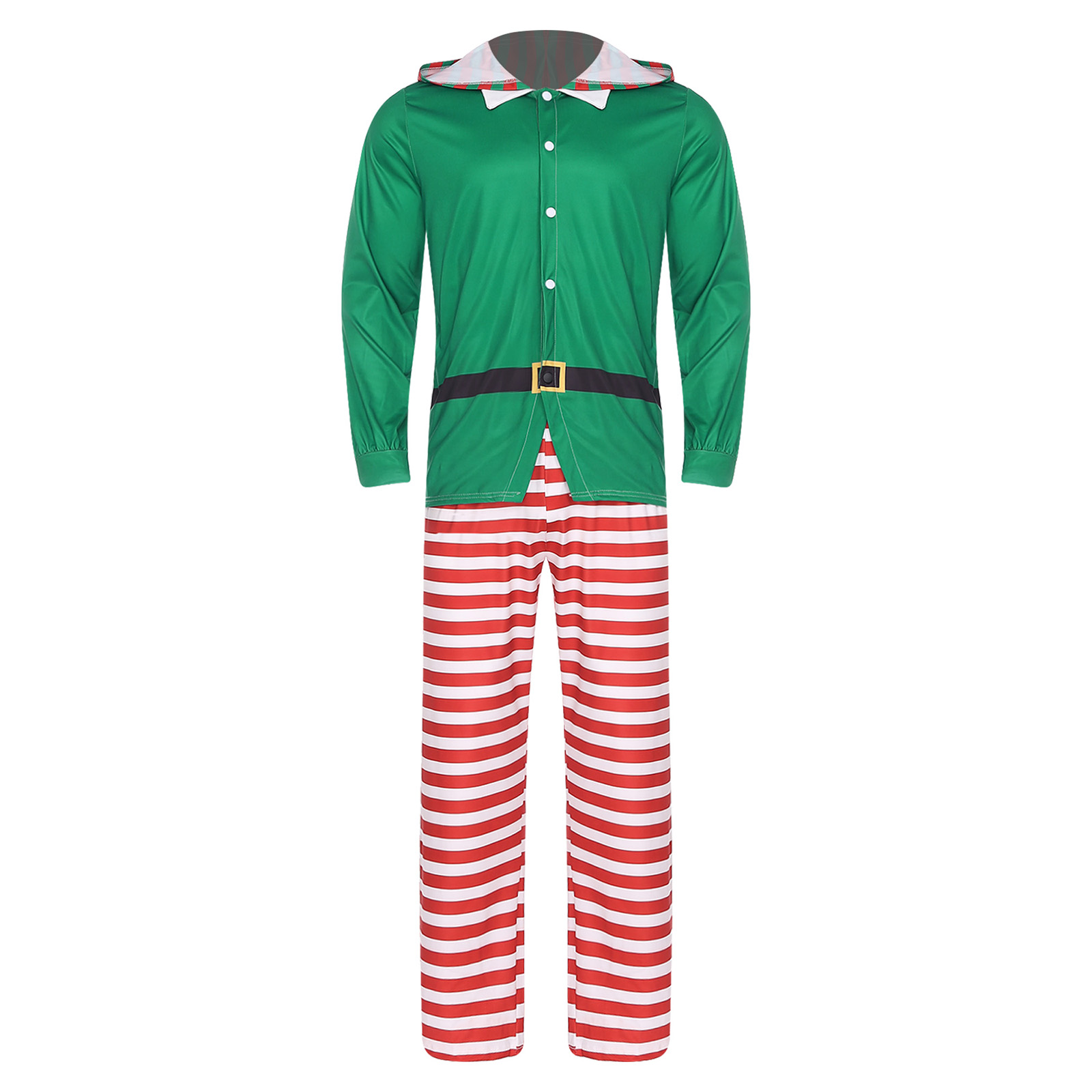 Mens Christmas Elf Pajamas Par - Elf Costume Christmas avaliação e preço