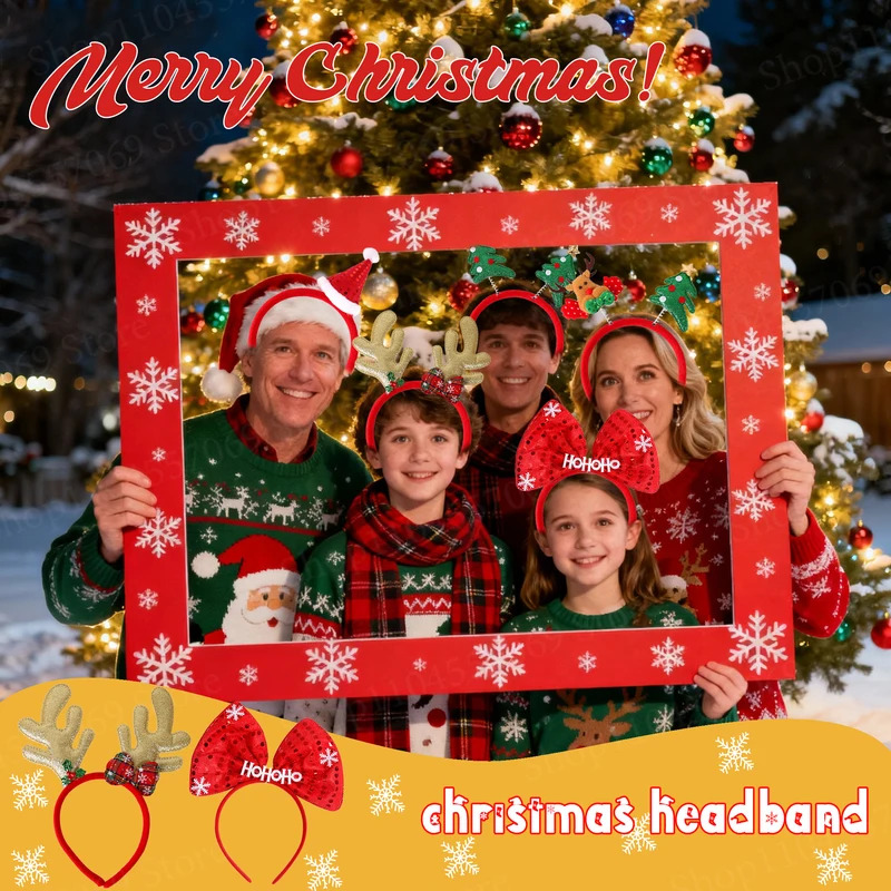 12-120Pcs Christmas Headband C - Reindeer Antlers Headband avaliação e preço