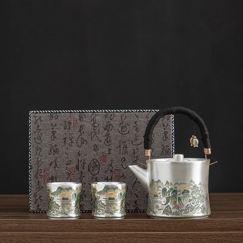 Z30- Liu Yin one pot two cups  - Gift Box Wrap Set avaliação e preço