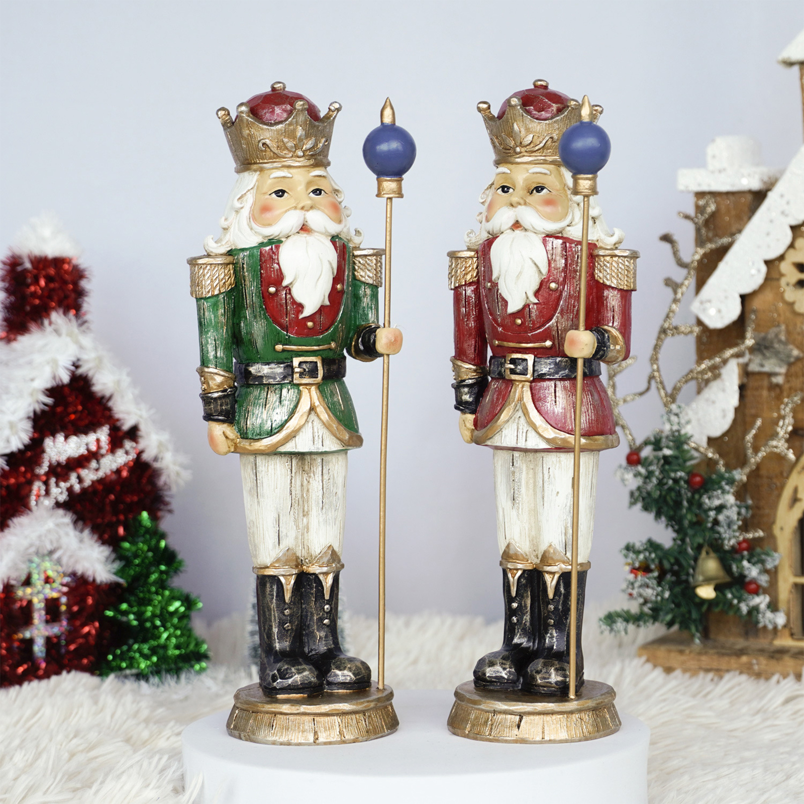 10 Inch Resin Christmas Nutcra - Nutcracker Figurine avaliação e preço