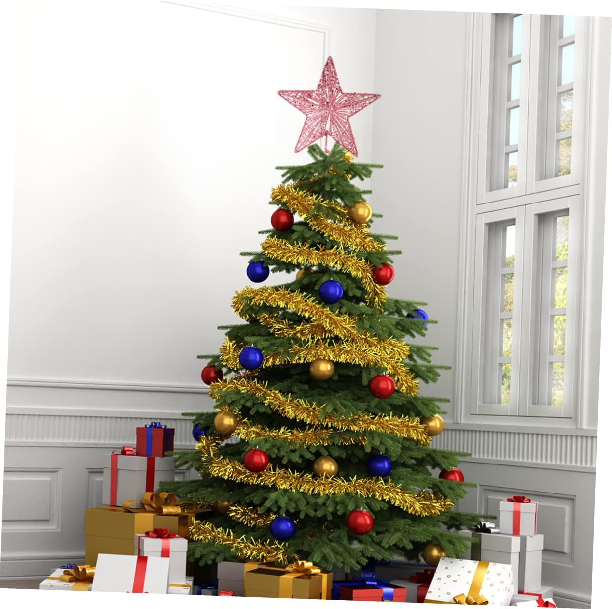 20Christmas Tree Topper Star G - Star Tree Topper avaliação e preço
