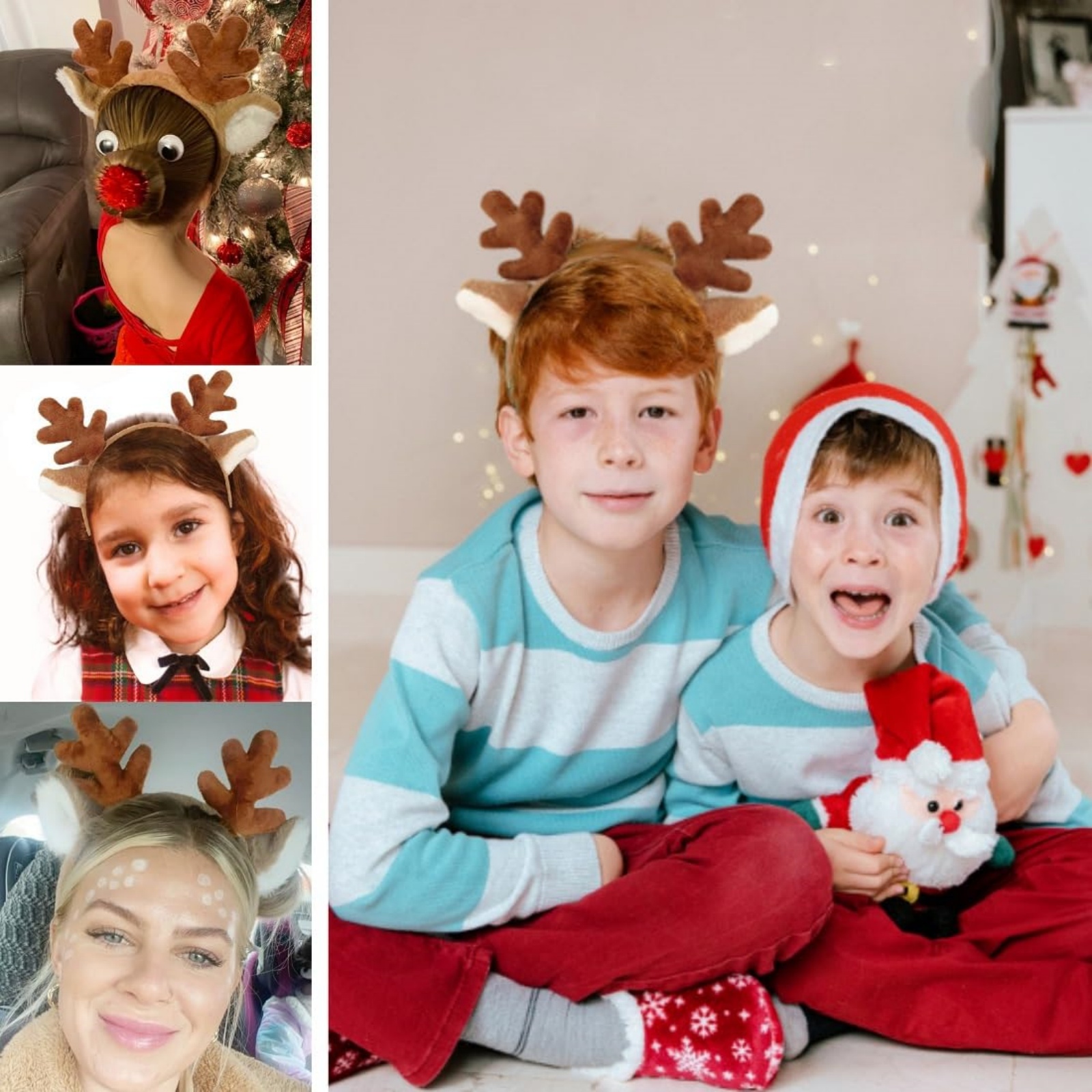 1PC Christmas Reindeer Antlers - Reindeer Antlers Headband avaliação e preço