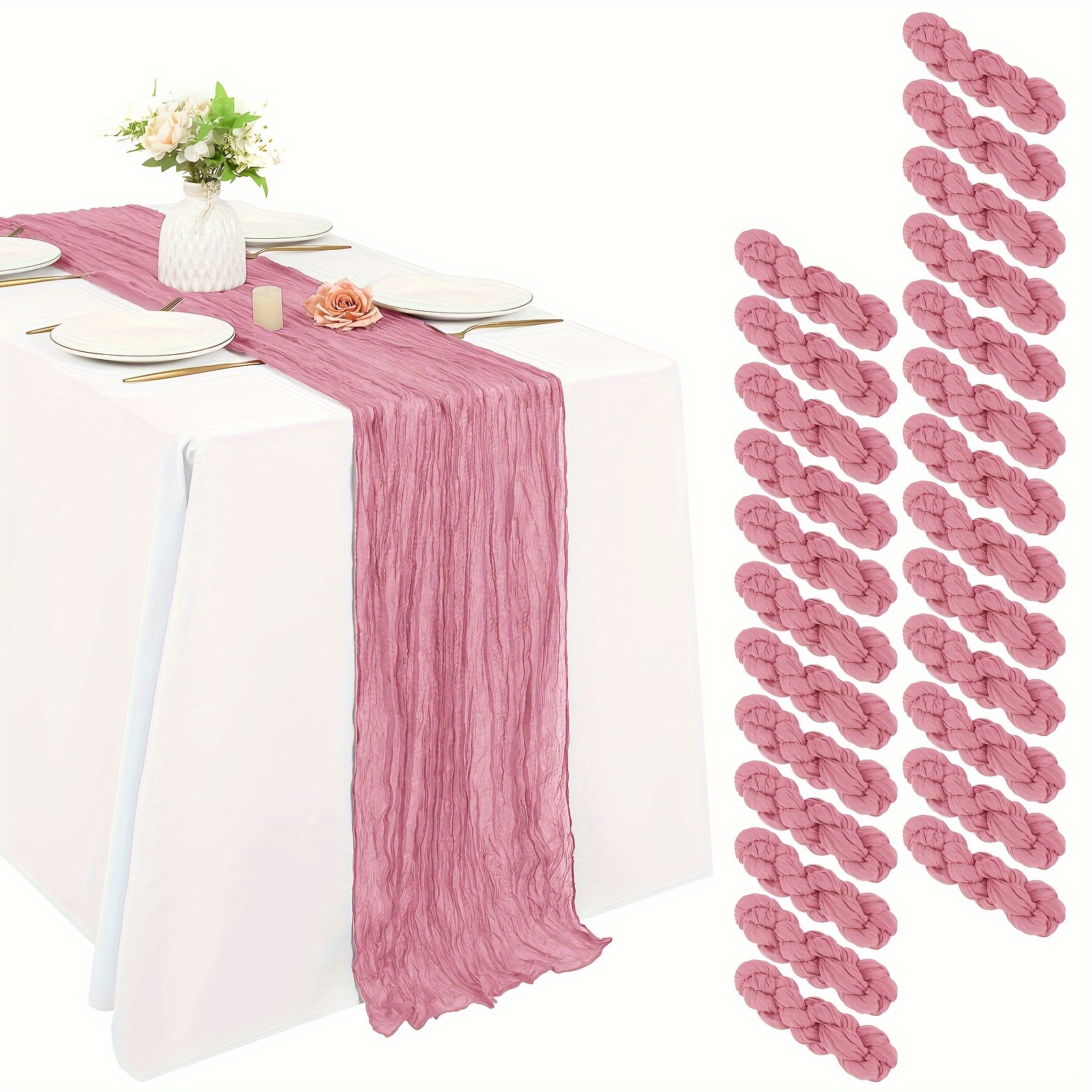 Of 25 Black Cheesecloth Table  - Christmas Table Runner avaliação e preço