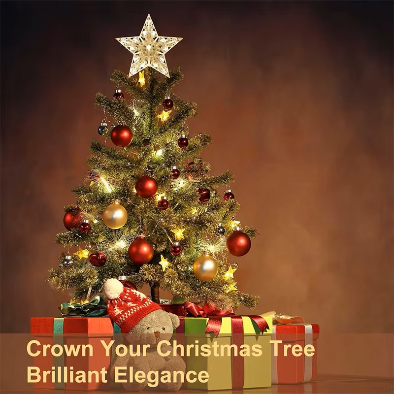 15cm Christmas Glowing Tree To - Star Tree Topper avaliação e preço