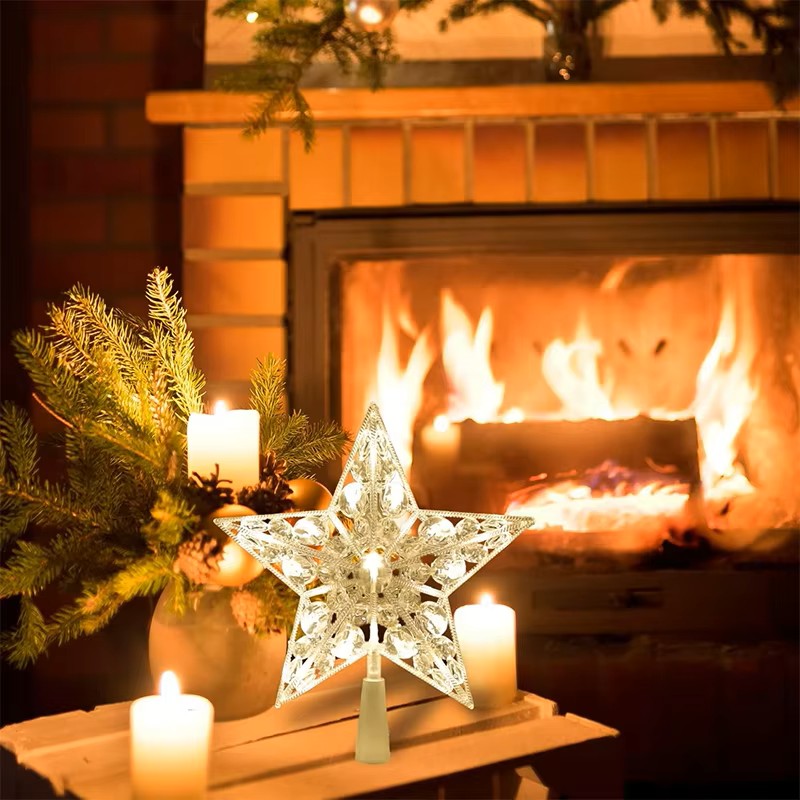 15cm Christmas Glowing Tree To - Star Tree Topper avaliação e preço