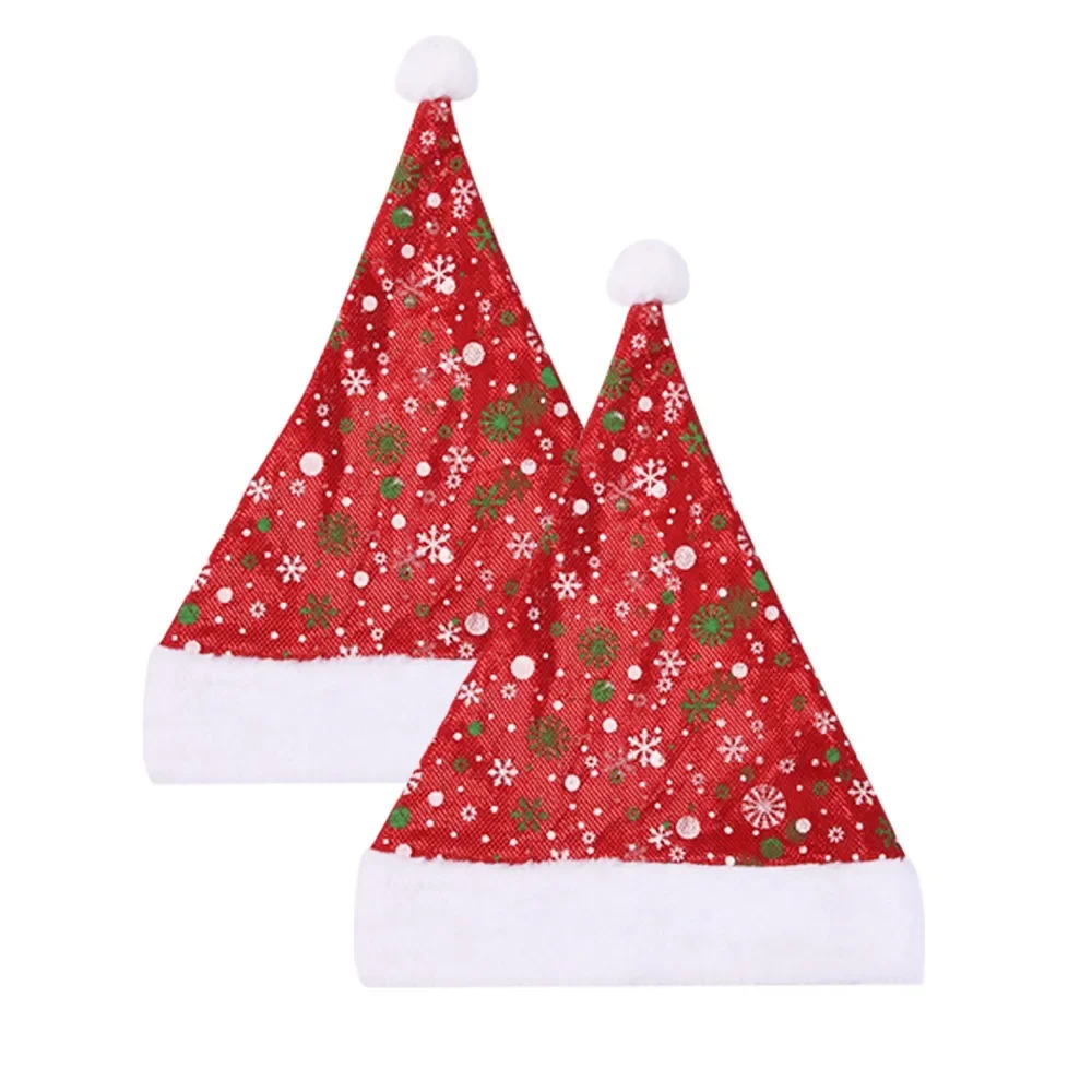 Thick Christmas Hat Red Checke - Santa Hat Plush avaliação e preço