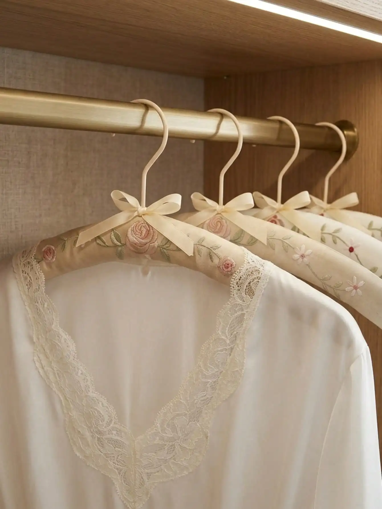 Embroidery-Covered Hanging Rac - Ribbon Bow Gift avaliação e preço