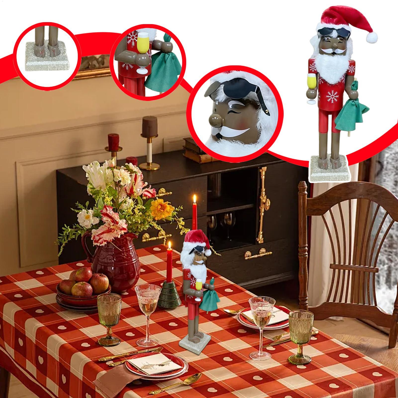 Nutcracker Decor Christmas Afr - Nutcracker Figurine avaliação e preço