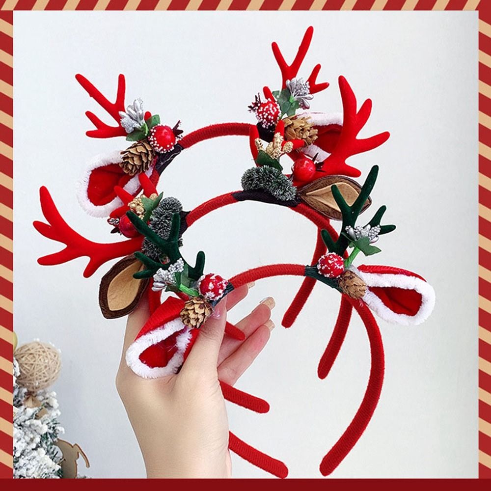 Funny Christmas Decoration Chr - Reindeer Antlers Headband avaliação e preço